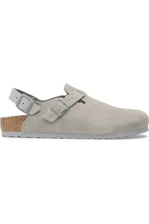 Birkenstock Ciabatte slide in camoscio Tokio LEVE uomo colore 1028359