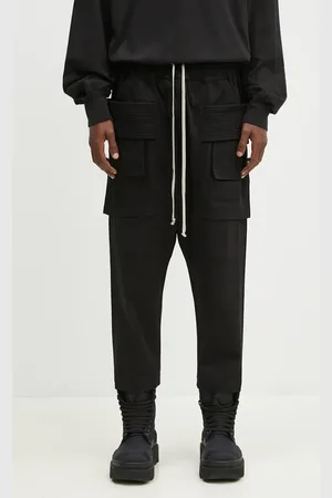 Rick Owens Rick Owens pantaloni in cotone Creatch Cargo Cropped Drawstring colore DU02D2371.TW