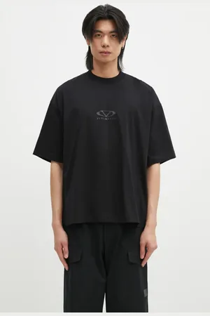 Vetements T-shirt in cotone Oval Logo Cropped Boxy colore UA66TR600BB