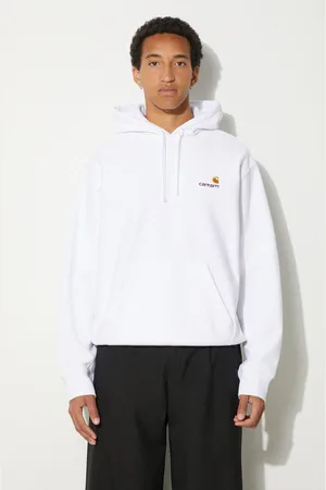Carhartt Felpa Hooded American Script uomo colore con cappuccio con applicazione I028279.02XX