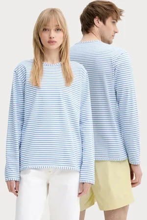 SUNNEI Top a maniche lunghe in cotone colore marrone RTWXJER004