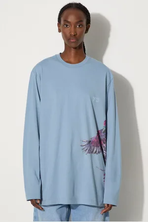 Y-3 Top a maniche lunghe in cotone Graphic Longsleeve Tee colore JD9844