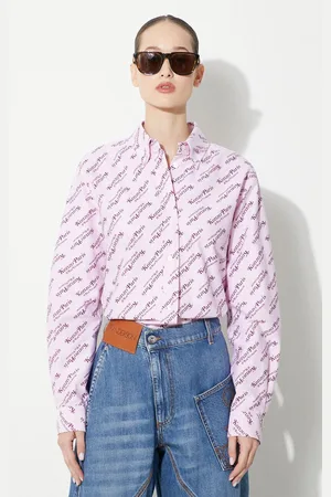 Kenzo Camicia in cotone Printed Slim Fit Shirt donna colore FE52CH0879D2.30