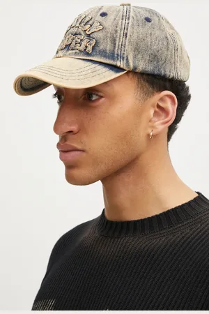 Daily paper Cappelo con visiera jeans Dias Arch Stack Denim Cap colore 2511168