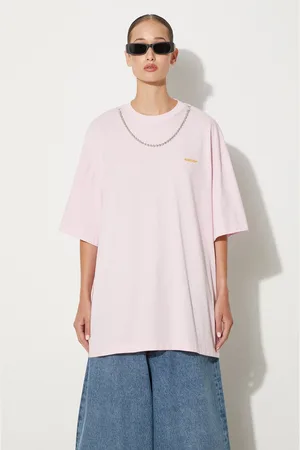 AMBUSH T-shirt in cotone Ballchain donna colore BWAA04BF24JER0013616