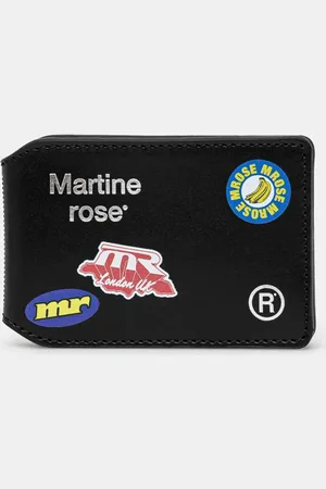 MARTINE ROSE Custodia in pelle per carte di credito Oyster Card Wallet colore 1150LP16030