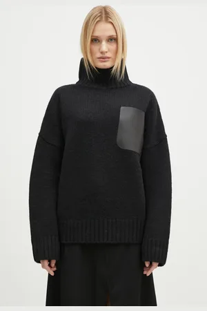 J.W.Anderson Maglione in lana Leather Patch Pocket Jumper donna colore KW1292.YN0367.999