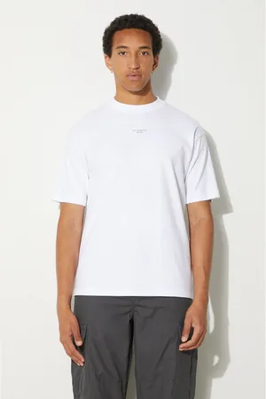 Drôle de Monsieur T-shirt in cotone Slogan Classique uomo colore PERM-TS202-CO002-OPW