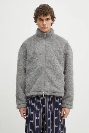 Mki Miyuki-Zoku Giacca Faux Alpaca Track Jacket colore FAUX.ALPACA.TRACK.JACK.