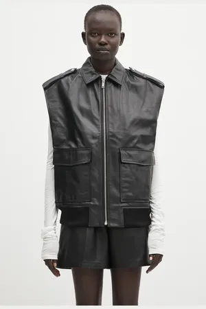 ANINE BING Gilè in pelle Sonnie Vest colore A.01.10647