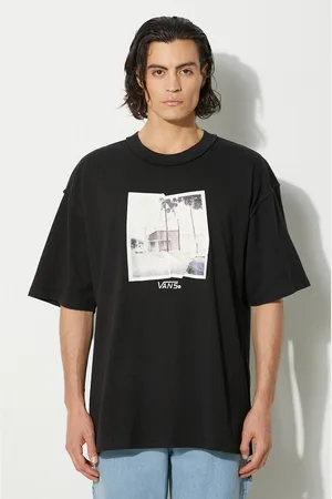 Vans T-shirt in cotone Premium Classics LX Broadway uomo colore VN000HQ8BLK1