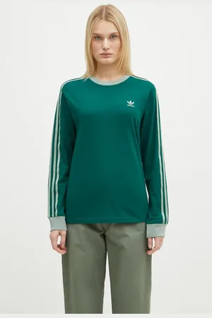 adidas Top a maniche lunghe in cotone 3-Stripes JC5775