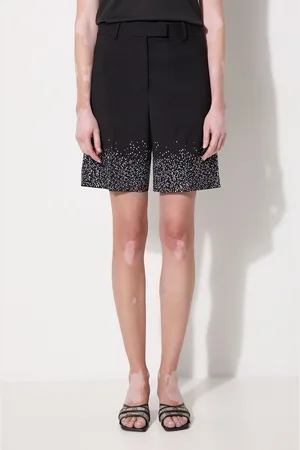 J.W.Anderson Shorts in lana Crystal Hem Tailored Shorts colore con applicazione SR0095.PG1321.999