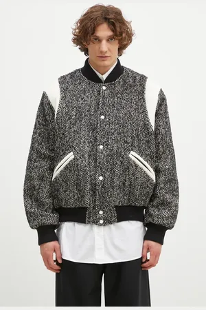 Kenzo Giacca bomber in misto lana Wool Varsity Jacket colore FE65BL1489OX.99