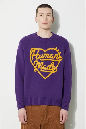 HUMAN MADE Maglione in lana Low Gauge Knit Sweater uomo colore HM27CS038
