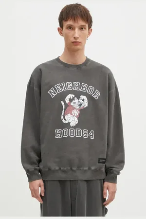 NEIGHBORHOOD Felpa in cotone Pigment Dyed Sweat Shirt Longsleeve uomo colore 242UNNH.CSM01