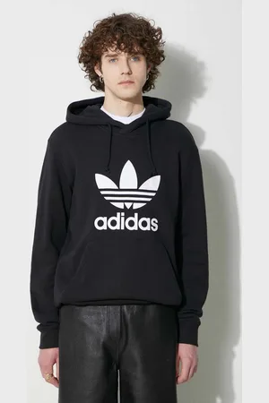adidas Felpa in cotone Classics Trefoil Hoodie uomo con cappuccio IM4489
