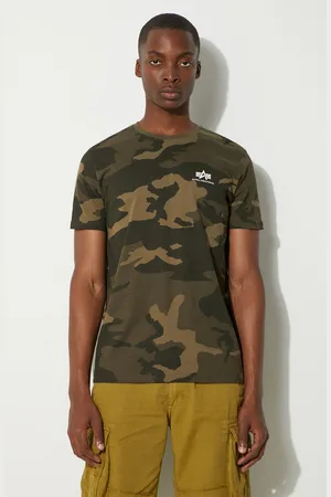 Alpha Industries T-shirt in cotone Backprint T Camo