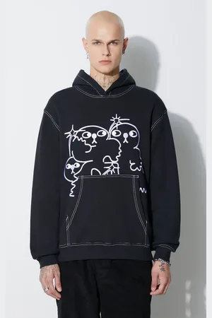 TAIKAN Felpa in cotone By Joshua "Running" Hoodie uomo TH0006.BLKCST