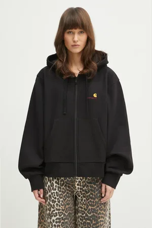 Carhartt Felpa Hd American Scr. Jacket donna colore con cappuccio con applicazione I033057.89XX