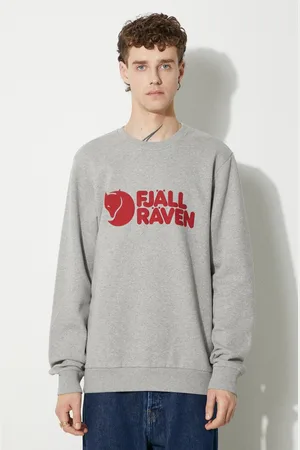Fjällräven Felpa in cotone Logo Sweater uomo colore con applicazione F84142