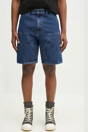 Carhartt Pantaloncini di jeans in cotone Double Knee Short uomo colore I034867.106
