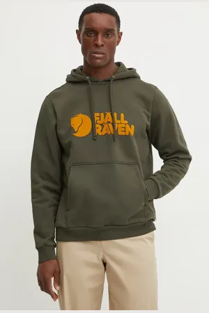 Fjällräven Felpa in cotone uomo colore con cappuccio