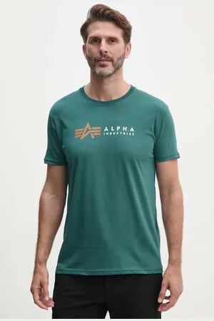 Alpha Industries T-shirt in cotone Label uomo colore 118502