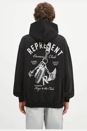 Represent Felpa in cotone Keys To The Club Hoodie uomo colore con cappuccio MLM4240.001