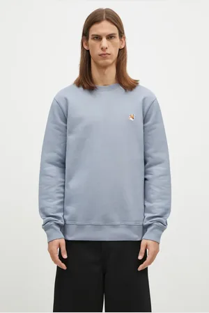 Maison Kitsuné Felpa in cotone Fox Head Patch Regular Sweatshirt uomo colore LM00301KM0001