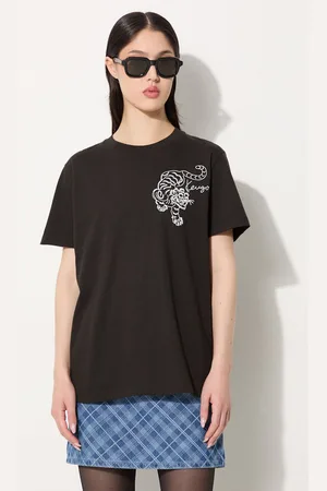 Kenzo T-shirt in cotone Gots Star Tiger Emb Loose donna colore FE62TS1354SG.99J