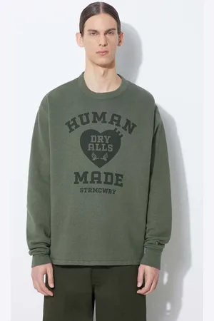 HUMAN MADE Felpa in cotone Military Sweatshirt uomo colore HM27CS020