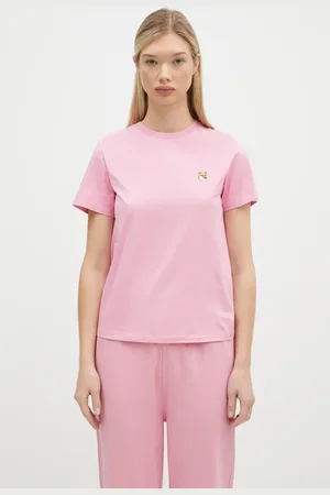 Maison Kitsuné T-shirt in cotone Fox Head Patch donna colore LW00105KJ0008