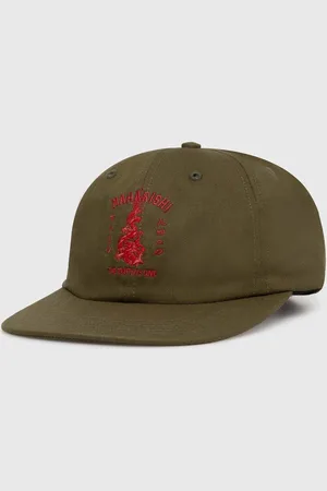Maharishi Berretto da baseball in cotone Dragon Anniversary colore con applicazione 1276.OLIVE