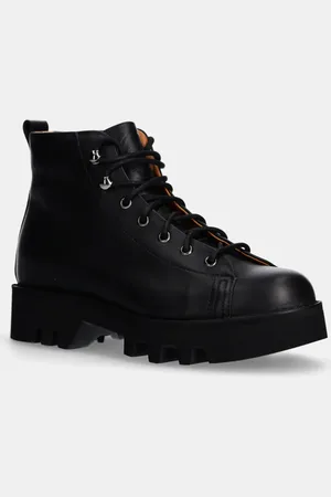FRACAP Stivaletti alla caviglia in pelle Monkey donna colore MONKEY.R300.BLK