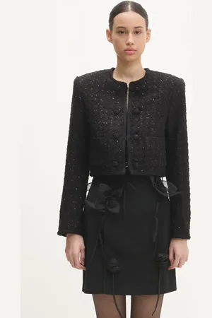 ROTATE Giacca in misto lana Boucle Crop colore 113086100