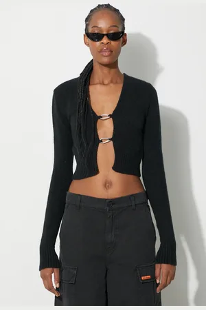 Heron Preston Kardigan con aggiunta di lana Carabiner Knit Cardigan HWHB008F23KNI0011000