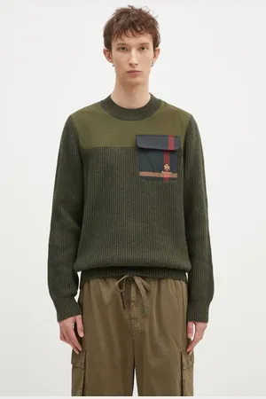 Baracuta Maglione in lana Barbour x Baracut Miller Knit uomo colore BRMAG0191