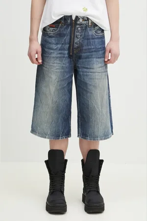 MARTINE ROSE Pantaloncini di jeans Zip Jean colore 247WD07515