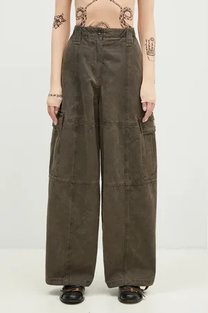 Kenzo Pantaloni in cotone Dyed Canvas Cargo Pants colore FE62PA0909GK.92