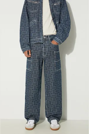 Kenzo Jeans Cargo Monkey Fit Jeans Weave uomo FE65DP4086J2.DD