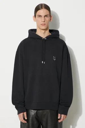 Maison Kitsuné Felpa in cotone Bold Fox Head Patch Oversize Hoodie uomo colore con cappuccio LM00705KM0001