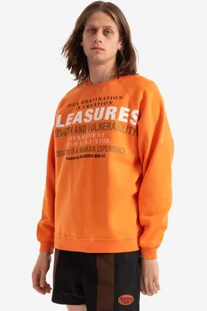 Pleasures Felpa uomo Bluza Permanent Crewneck P22SP017-BLACK