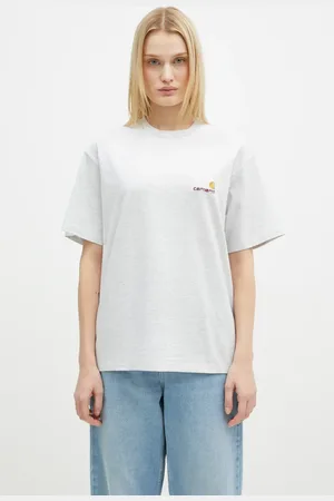 Carhartt T-shirt in cotone S/S American Script T-Shirt donna colore I032218.482XX
