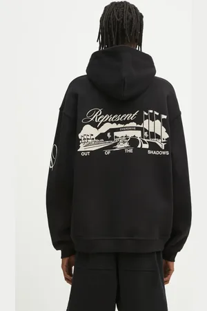 Represent Felpa in cotone Raceway Hoodie uomo colore con cappuccio MLM41062.01
