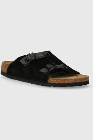 Birkenstock Ciabatte slide in camoscio Zürich donna colore 1026783