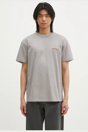 Carhartt T-shirt in cotone American Script uomo colore con applicazione I029956.2LRXX