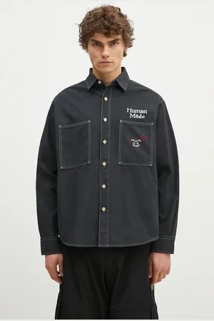 HUMAN MADE Camicia in cotone Stitch Work Shirt uomo colore HM28SH017