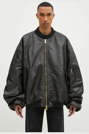 Vetements Giacca Oversized Leather Bomber uomo colore UA66JA200B