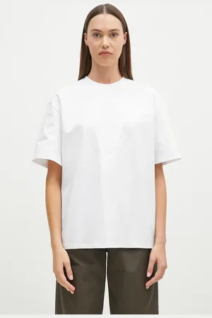 Ganni Maglietta in cotone Heavy Cotton Drop Shoulder Heart donna colore T4033